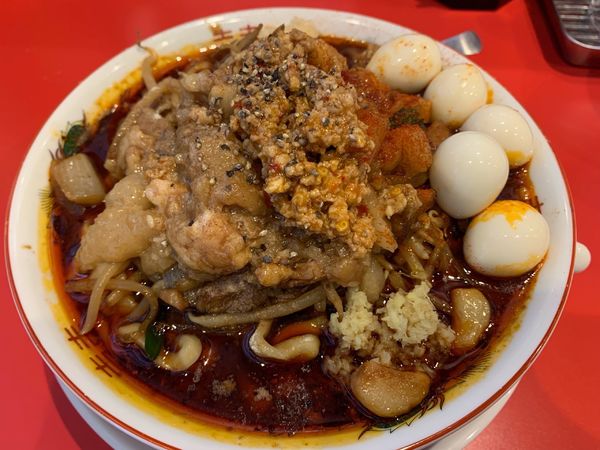 「辛スタミナらーめん　うずら」@名古屋スタミナらーめん アブラカラメの写真