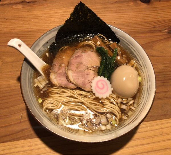 「だしそばしゃうゆ+味玉（880円）」@だし・麺 未蕾の写真