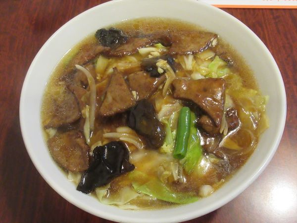 「レバそば（846円）」@東幸飯店の写真