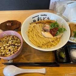 昆布出汁の濃厚つけ麺➕角煮丼