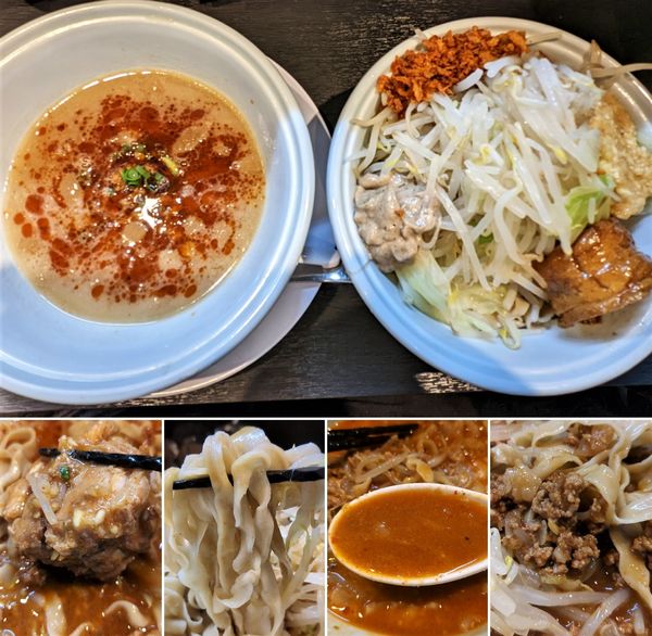 「二郎系担々つけ麺(限定)　1000円」@らーめん 三極志の写真