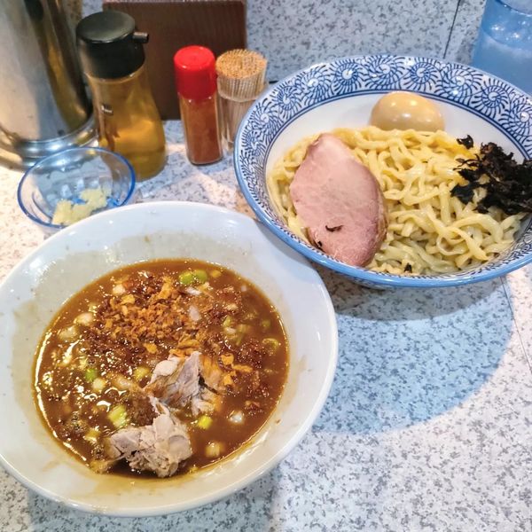 「限定 つけ王駆ポン酢､味玉､ニンニク」@破壊的イノベーションの写真