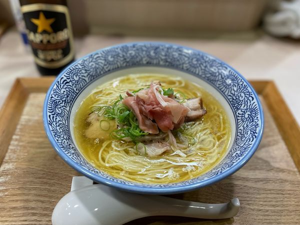 「【限定】生ハム出汁の中華そば¥1250」@煮干しつけ麺 宮元の写真