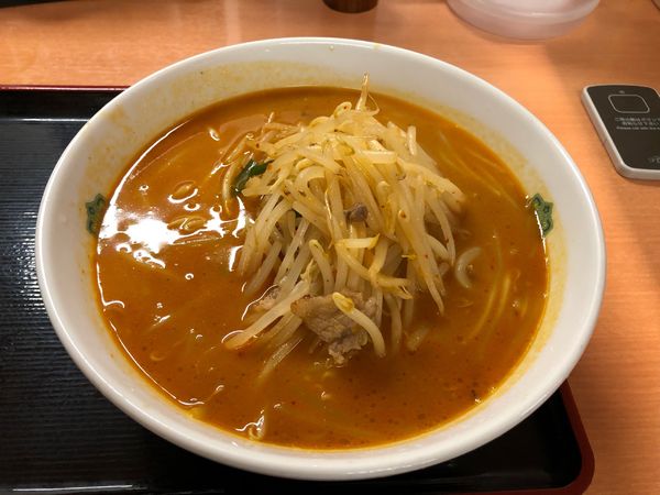「秘伝の辛味噌ラーメン」@日高屋 西新宿1丁目店の写真