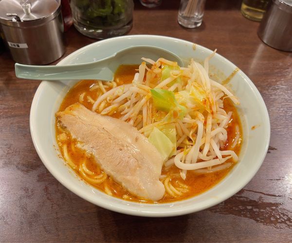 「からとん5辛 まかない卵飯」@横濱家系ラーメン 祭家の写真