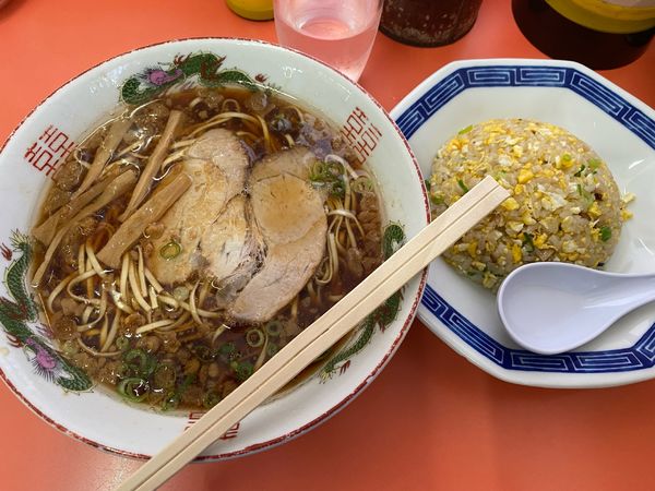 「そばセット麺硬め」@朱華楼 川口店の写真