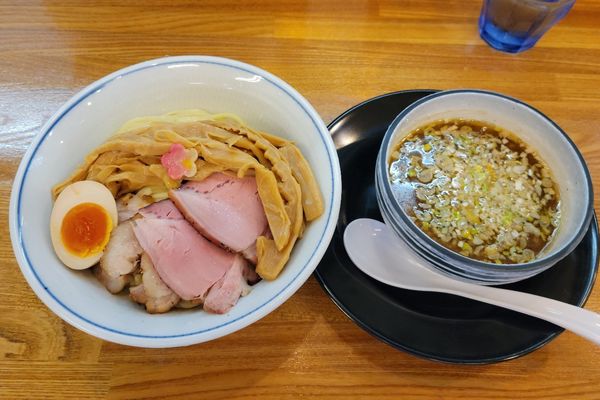 「特製つけそば + 穂先メンマ」@麺彩 こはねの写真