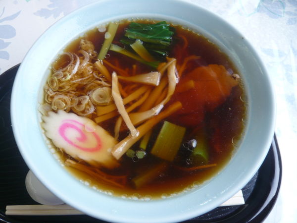 「山菜ラーメン（麺半量）」@氷川サービスステーションの写真