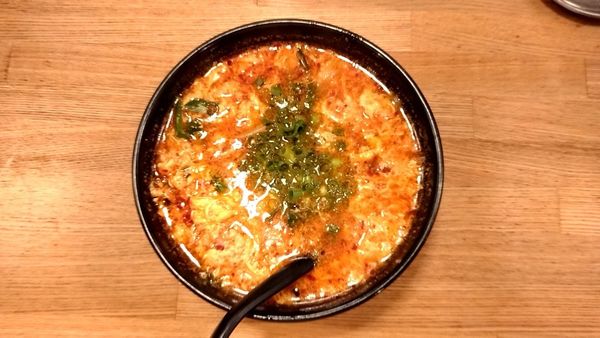 「辛麺ハーフ_500円」@ぢどり屋 中野店の写真