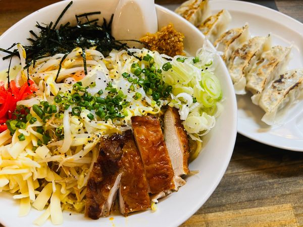 「お祭り屋台のまぜそばと餃子」@麺屋 承太郎の写真