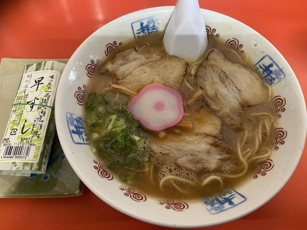 「中華そば＋早すし」@井出商店の写真