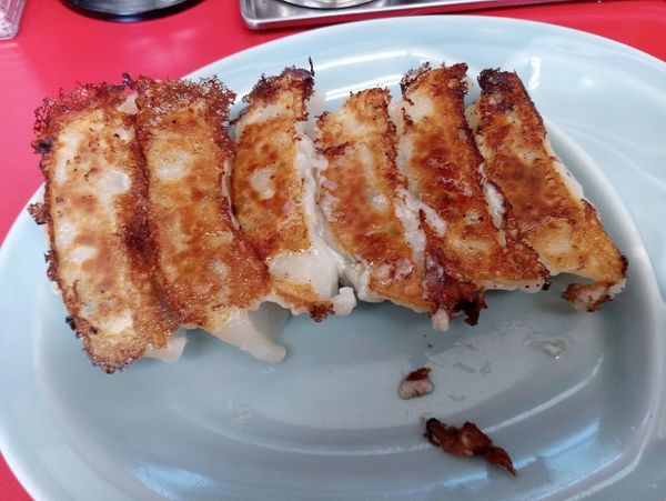 「ランチセットC(餃子＆特製味噌＆チャーシュー丼)1110円他」@山岡家 柏店の写真