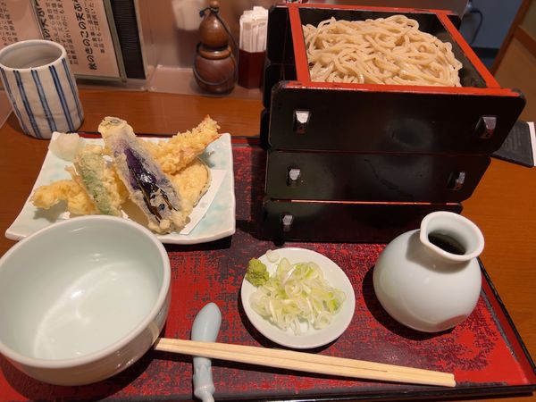 「海老天せいろ ＋ 大盛」@香露庵の写真