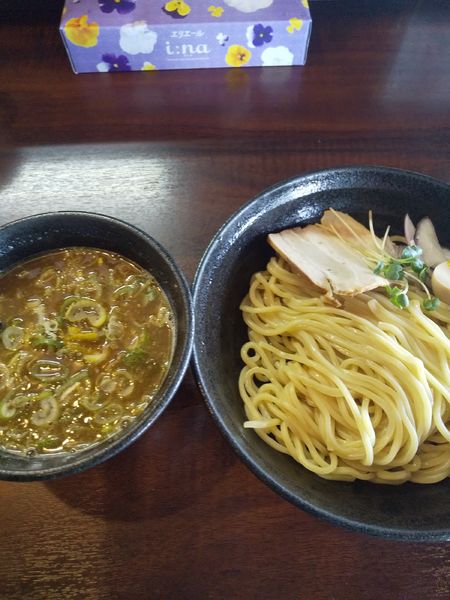 「柚子魚介つけめん（味玉付き）」@1/100の写真