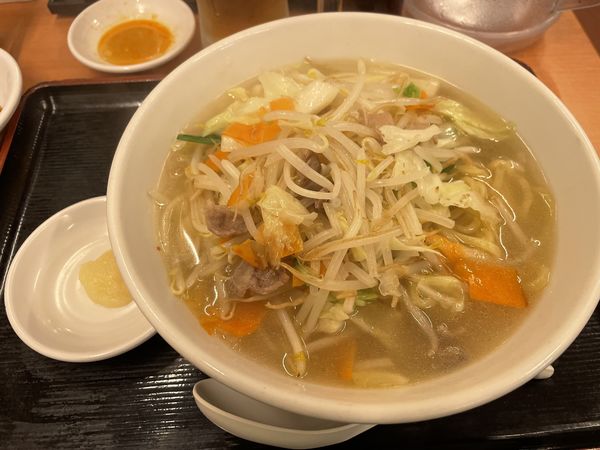 「タンメン、ニンニク」@日高屋 金沢文庫東口店の写真