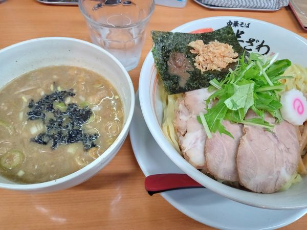 「煮干つけそば醤油（冷盛）」@中華そば 半ざわの写真