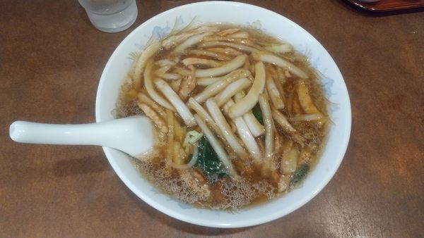 「肉細切りソバ1000円」@鶏舎の写真