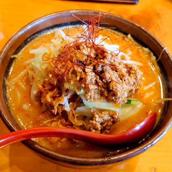 「北海道味噌　辛味噌野菜らーめん1087円」@麺場田所商店 春日部店の写真