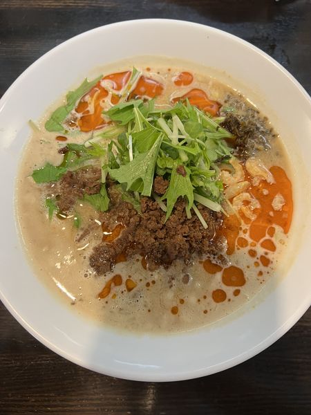 「坦々麺960円+半ライス50円」@四川担担麺 阿吽 浅草店の写真