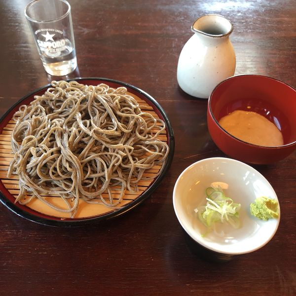 「もりそば(並)+山芋とろろ」@富倉そば 支店の写真