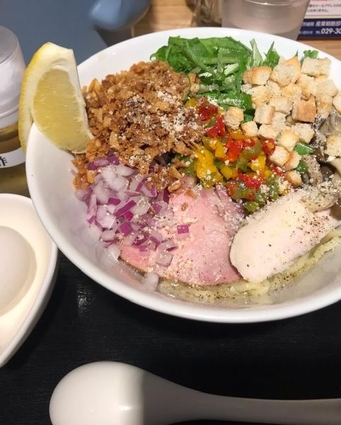 「鶏まぜそば~温玉カルボナーラ風」@麺ゃ みくりの写真