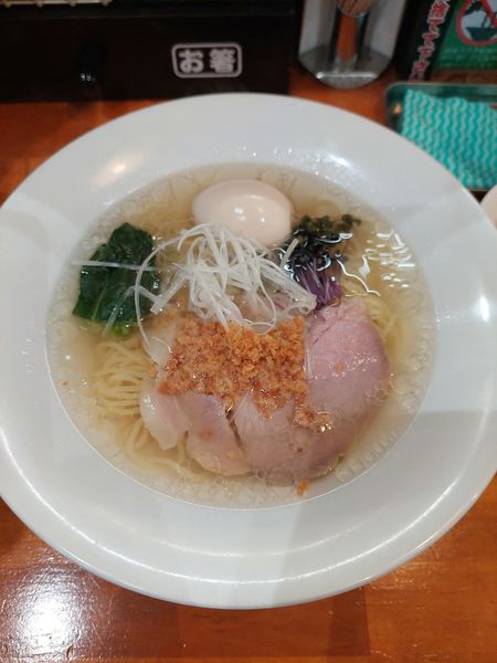 「コク旨塩チーズラーメン＋味玉＋半ライス」@麺道 わがまんまの写真