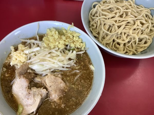 「[限定]ギョッ玉つけ麺」@ラーメン二郎 中山駅前店の写真
