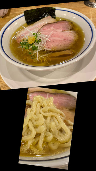 「中華そば (塩で) ￥1000」@手打式超多加水麺 ののくらの写真