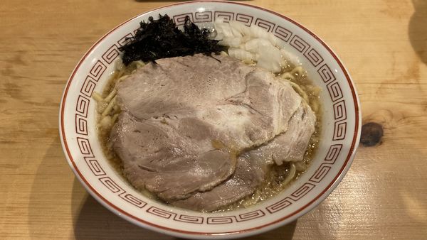 「背脂煮干中華そば（醤油）」@背脂煮干し中華そば 和市 新橋本店の写真