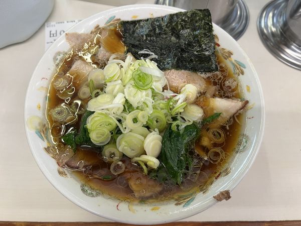 「青島チャーシュー　＋葱、ホウレン」@青島食堂 秋葉原店の写真