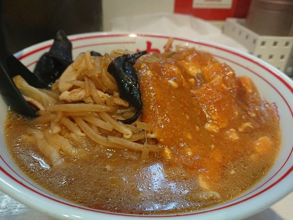 「蒙古タンメン（８２０円）＋麺大盛（７０円）」@蒙古タンメン 中本 御徒町店の写真