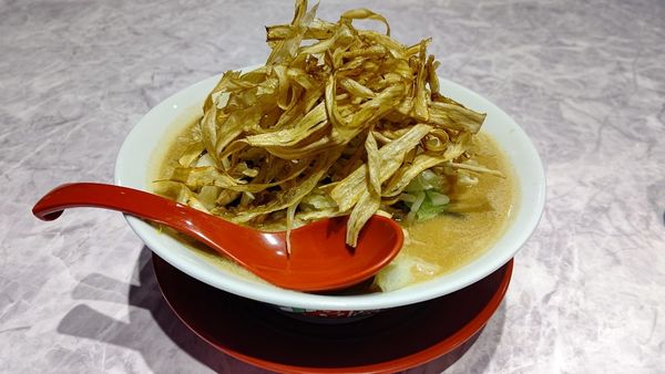 「ゴボウ味噌ラーメン」@田所商店 premiumの写真