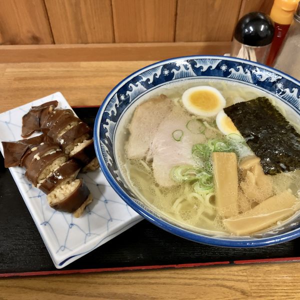 「ラーメン(塩)・いかめしset¥1,400」@函館朝市 味の一番の写真