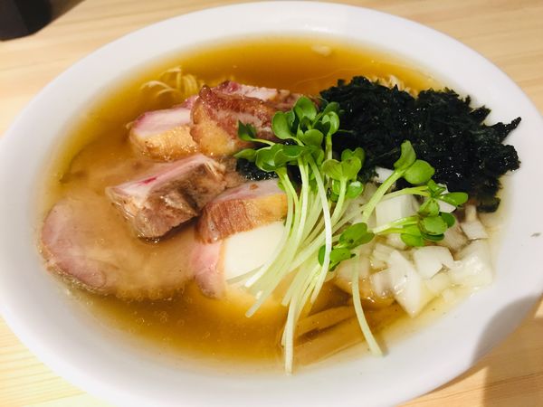 「特製煮干しそば(白)【1100円】」@一番だしラーメン しんせんの写真