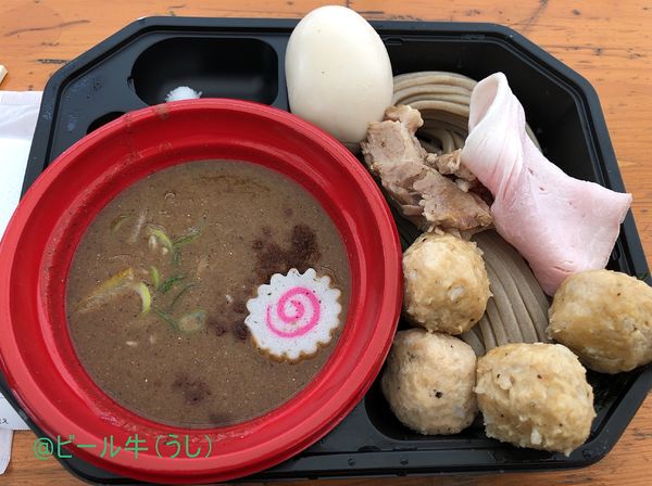 「「中華蕎麦　沙羅善」つけ麺全部載せ(900+800円)」@大つけ麺博 2022の写真