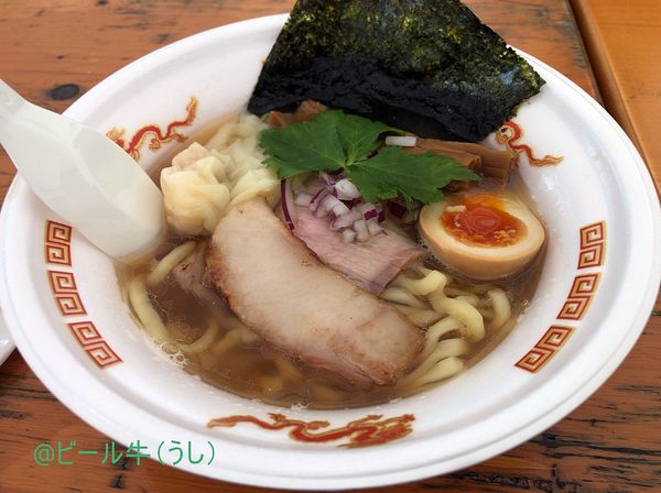 「「大森　純麦」せときららと重ね醤油のいりこらぁ(900＋390円」@大つけ麺博 2022の写真