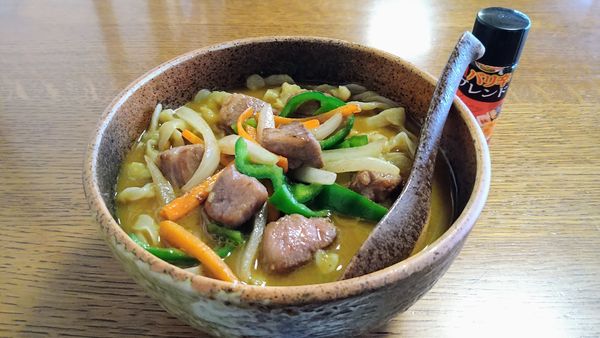 「【限定】県産和牛の牛カレー(大)」@拉麺酒房 熊人の写真