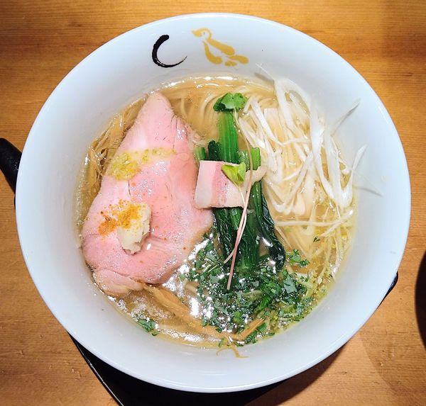 「和風海の塩そば【昼25食限定】＋肉めし」@SOBAHOUSE 金色不如帰 新宿御苑本店の写真