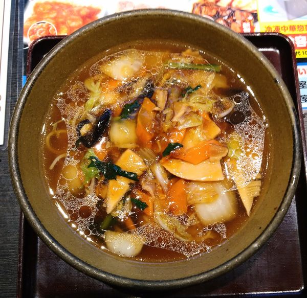 「五目らーめん＋焼餃子」@五味八珍 ラスカ熱海店の写真