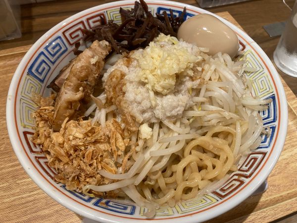 「まぜそば(並200g)¥780+煮玉子¥100」@豚骨ラーメン＆まぜそば 南銀星の写真