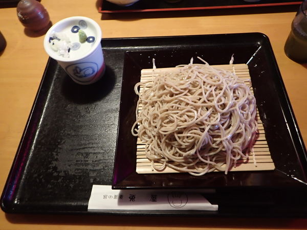 「もりそば(650円)+大盛(220円)」@宮の蕎麦 兎屋の写真