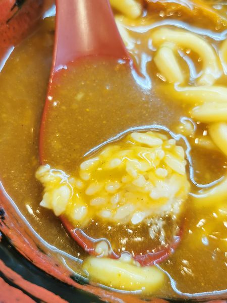 「豊橋カレーうどん　ご飯」@玉川 豊橋広小路本店の写真