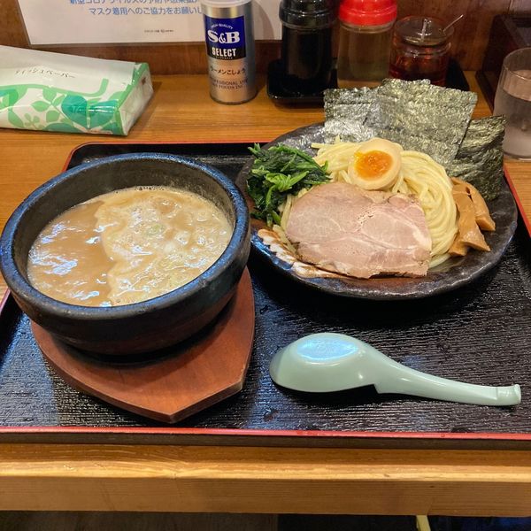 「濃魚介豚骨つけ麺(並盛1034円)」@竹本商店★つけ麺開拓舎の写真