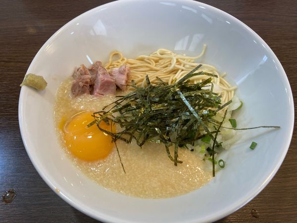 「とろろ和えそば」@中華そばイデタの写真