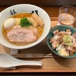 特製中華そば&肉ご飯