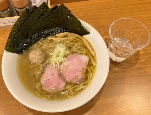 「塩らーめん with 海苔トッピング」@しののめヌードルの写真
