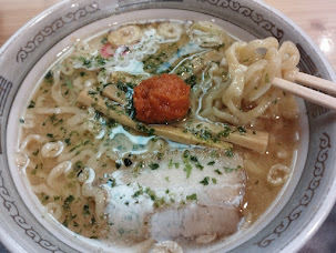 「赤湯からみそラーメン(ミニ)(680)」@龍上海 新横浜ラーメン博物館店の写真