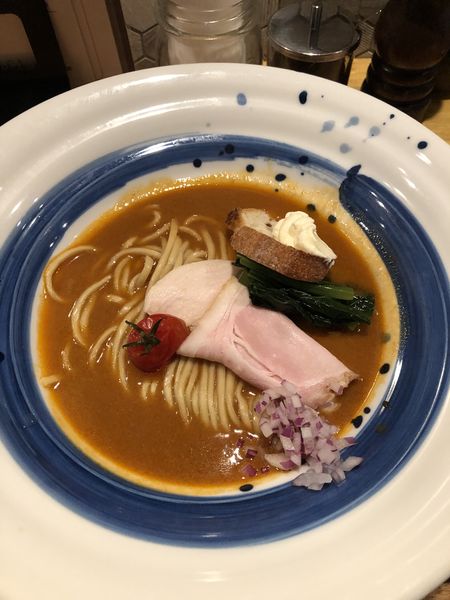 「元祖海老丸ラーメン1188円➕海老丸定番リゾット440円」@海老丸らーめんの写真