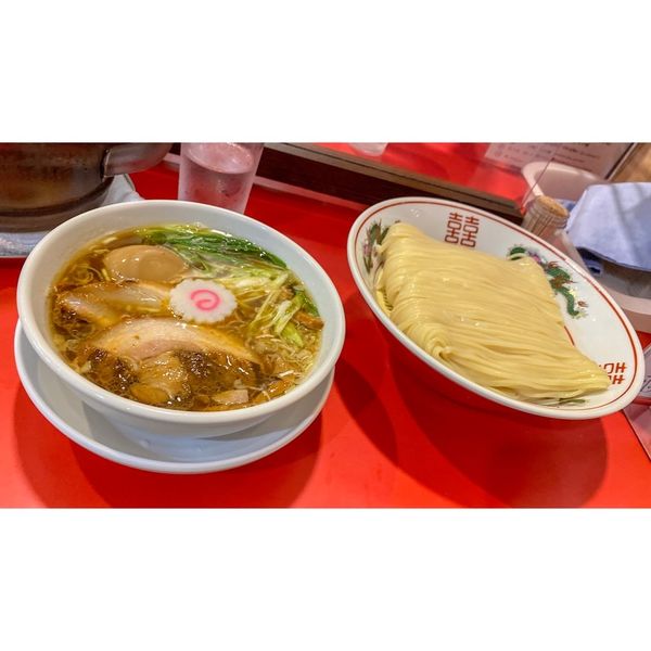 「つけそば 並 ¥1,200 名古屋コーチン半熟味付け玉子 ¥20」@カドヤ食堂 本店の写真