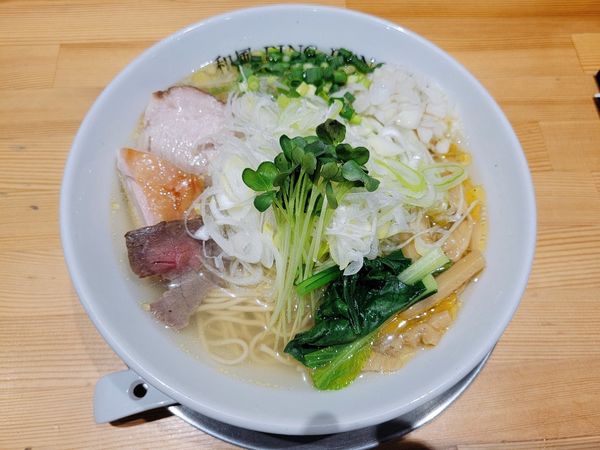 「潮そば + ネギ + メンマ」@和風ピンポン竹末の写真